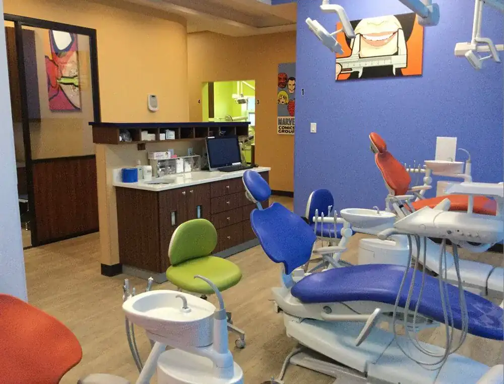 Pediatric dental treatment room at Bite Squad Dental of NYC