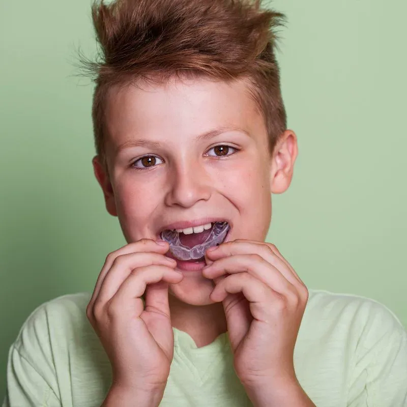 Custom-fit sports mouthguard for kids