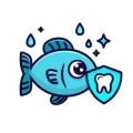 Silver diamine fluoride fish mascot